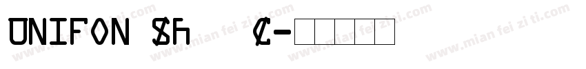 Unifon ST GBK字体转换